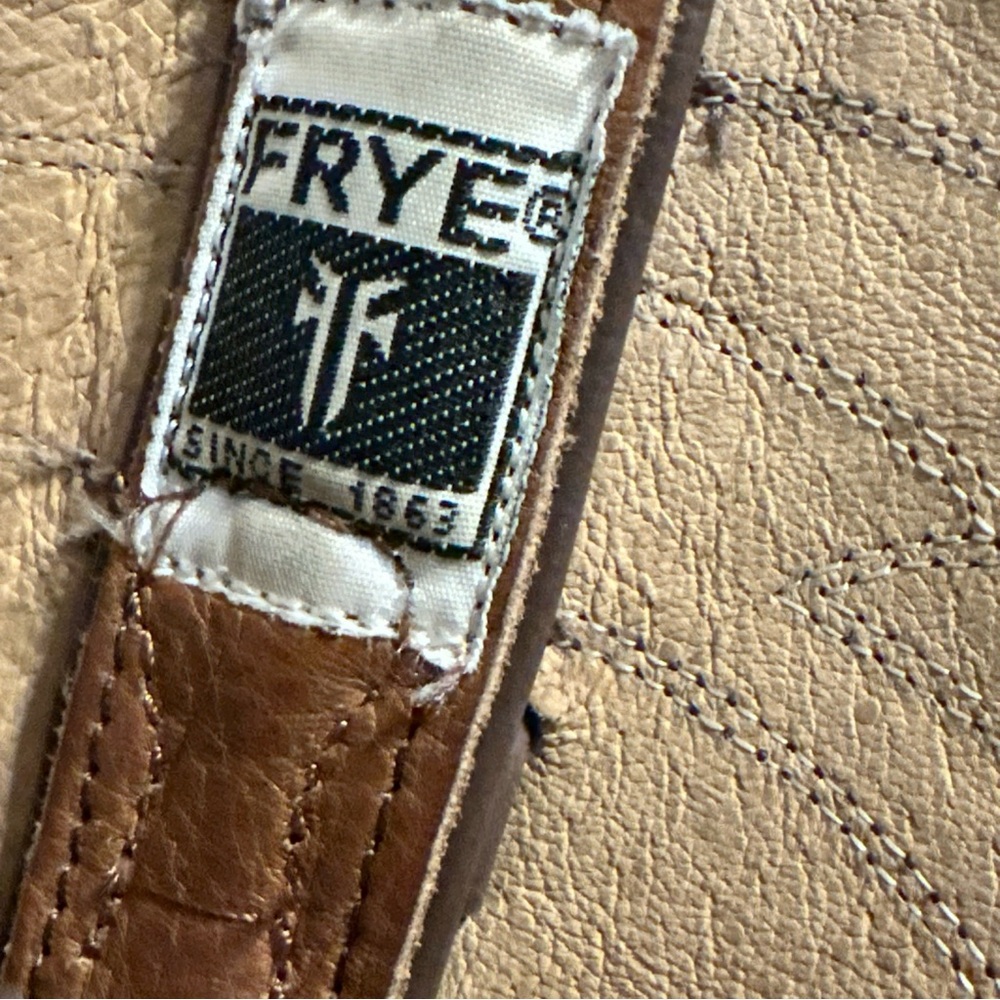 Frye Cowboy Boots Women Size 8.5 Brown Leather Heeled 8.5B - Picture 3 of 8